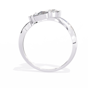 The Triple Pear Solitaire Diamond Ring