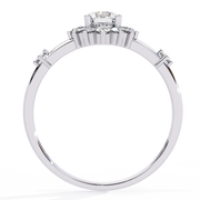 The Solitaire Pear Drop Ring