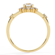 The Solitaire Pear Drop Ring