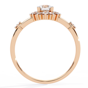 The Solitaire Pear Drop Ring
