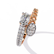 The Elongated Oval Duo Ring