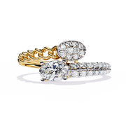 The Elongated Oval Duo Ring