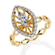 The Elaris Ornate Marquise Ring