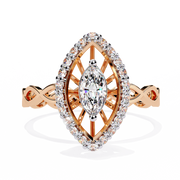 The Elaris Ornate Marquise Ring