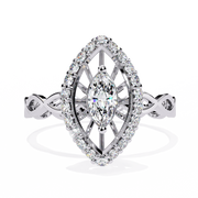 The Elaris Ornate Marquise Ring