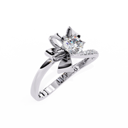 The Lunaris Petal Crown Ring