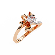 The Lunaris Petal Crown Ring