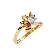 The Lunaris Petal Crown Ring