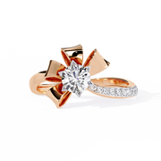 The Lunaris Petal Crown Ring