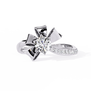 The Lunaris Petal Crown Ring