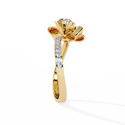 The Lunaris Petal Crown Ring