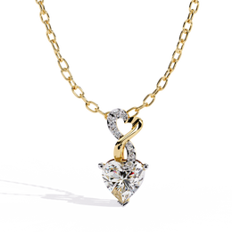 Infinity Heart Drop Pendant