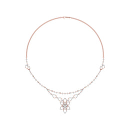 Luxe Halo Diamond Necklace
