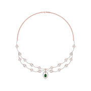 Dazzling Aura Diamond Necklace