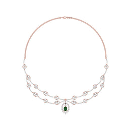Dazzling Aura Diamond Necklace