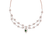 Dazzling Aura Diamond Necklace