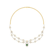 Dazzling Aura Diamond Necklace