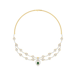 Dazzling Aura Diamond Necklace