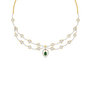 Dazzling Aura Diamond Necklace