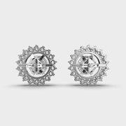 Shimmering Sunshine Diamond Stud Earrings