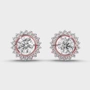 Shimmering Sunshine Diamond Stud Earrings