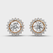 Shimmering Sunshine Diamond Stud Earrings