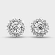 Shimmering Sunshine Diamond Stud Earrings