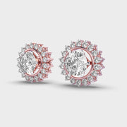Shimmering Sunshine Diamond Stud Earrings