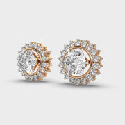 Shimmering Sunshine Diamond Stud Earrings