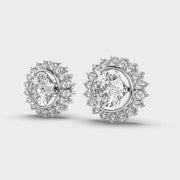 Shimmering Sunshine Diamond Stud Earrings