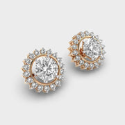 Shimmering Sunshine Diamond Stud Earrings