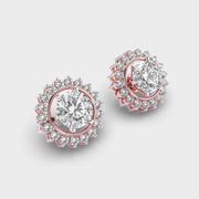 Shimmering Sunshine Diamond Stud Earrings