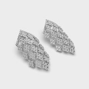 Vanity Glam Diamond Encrusted Drop Earrings