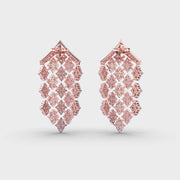 Vanity Glam Diamond Encrusted Drop Earrings
