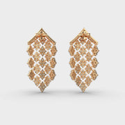 Vanity Glam Diamond Encrusted Drop Earrings