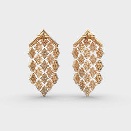 Vanity Glam Diamond Encrusted Drop Earrings