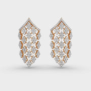 Vanity Glam Diamond Encrusted Drop Earrings