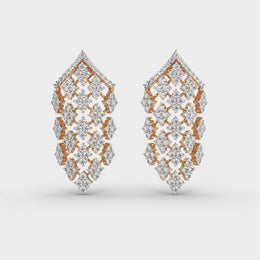 Vanity Glam Diamond Encrusted Drop Earrings