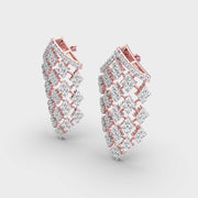 Vanity Glam Diamond Encrusted Drop Earrings