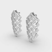 Vanity Glam Diamond Encrusted Drop Earrings