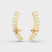 Vine Diamond Encrusted Ear Cuffs for Piercings