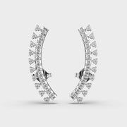 Vine Diamond Encrusted Ear Cuffs for Piercings