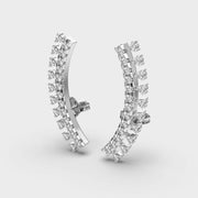 Vine Diamond Encrusted Ear Cuffs for Piercings