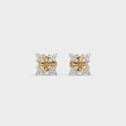 Frostbite Pattern Diamond Studs