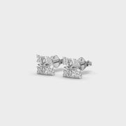 Frostbite Pattern Diamond Studs