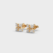 Frostbite Pattern Diamond Studs