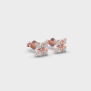 Frostbite Pattern Diamond Studs