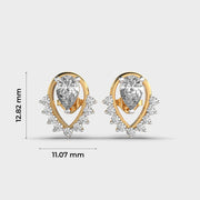 Shimmering Madame Castafore Diamond Earrings