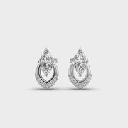 Radiant Snowdrop Ixora Marquise Diamond Earrings