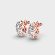 Radiant Snowdrop Ixora Marquise Diamond Earrings